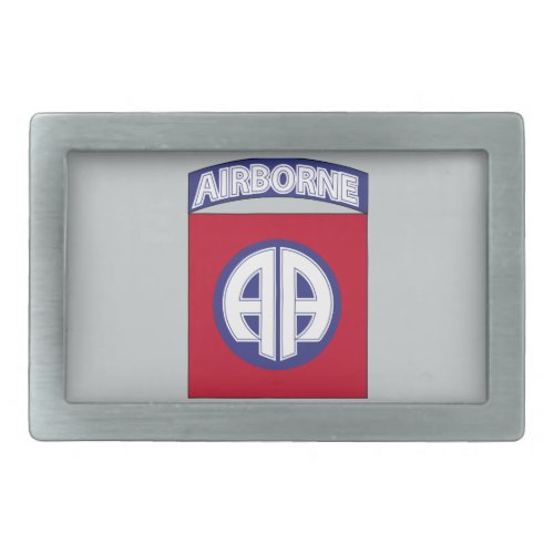 82nd Airborne Division _ Combat Service Rectangular Belt Buckle
