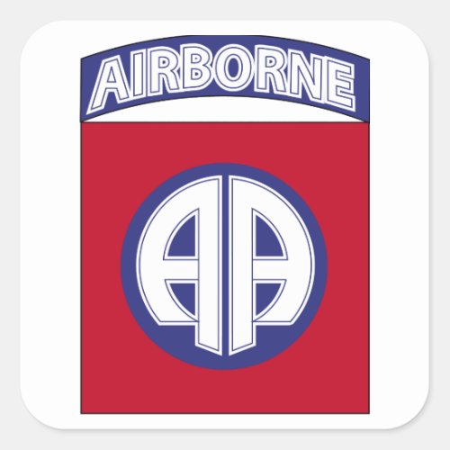 82nd Airborne Division _ Combat Service Square Sticker