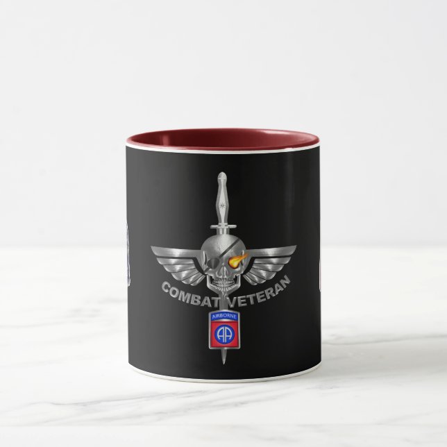 82nd Airborne Division Combat Veteran Awesome Mug (Center)