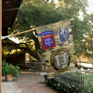 82nd Airborne Division Company Commander House Flag