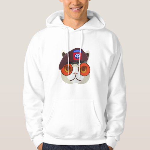 82nd Airborne Division Cool Cat Paratrooper Hoodie
