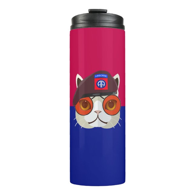 82nd Airborne Division "Cool Cat" Thermal Tumbler (Front)