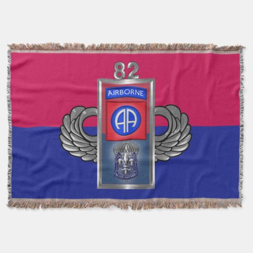 82nd Airborne Division Cool Design Throw Blanket