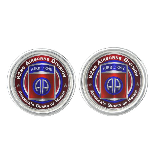 82nd Airborne Division    Cufflinks (Front)