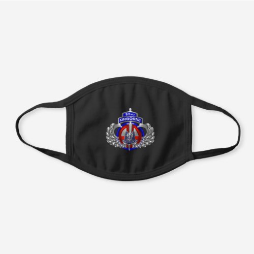 82nd Airborne Division Custom Design Black Cotton Face Mask