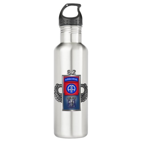 82nd Airborne Division Custom Design Stainless Steel Water Bottle
