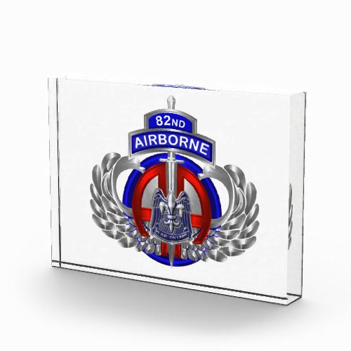 82nd Airborne Division Custom Wings  Photo Block