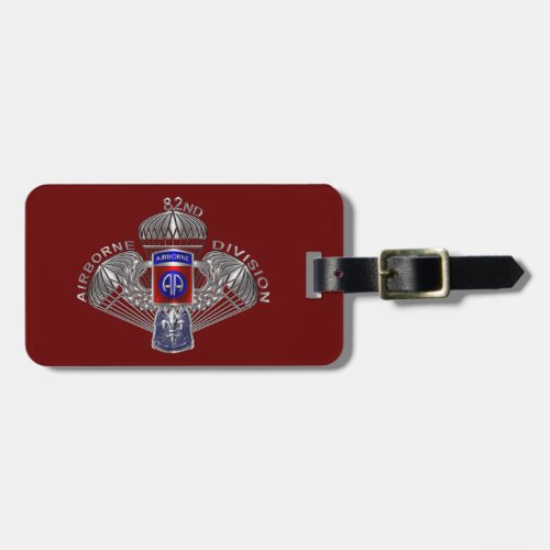 82nd Airborne Division Customized Luggage Tag