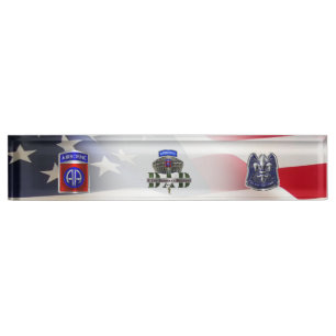 82nd Airborne Division DAD Desk Name Plate