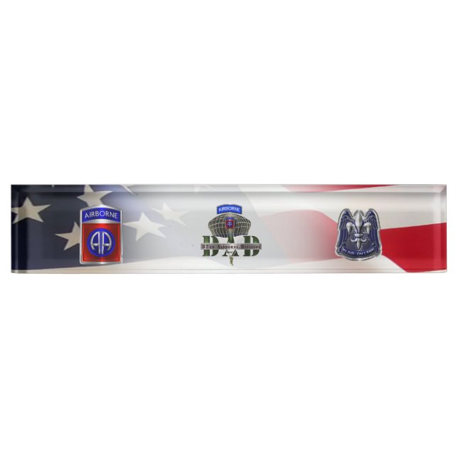 82nd Airborne Division DAD Desk Name Plate (Front)