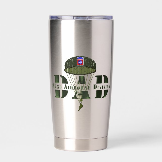 82nd Airborne Division DAD Insulated Tumbler (Back)