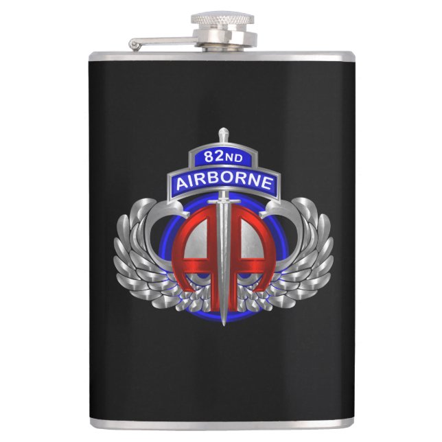 82nd Airborne Division Dagger Design Flask (Front)