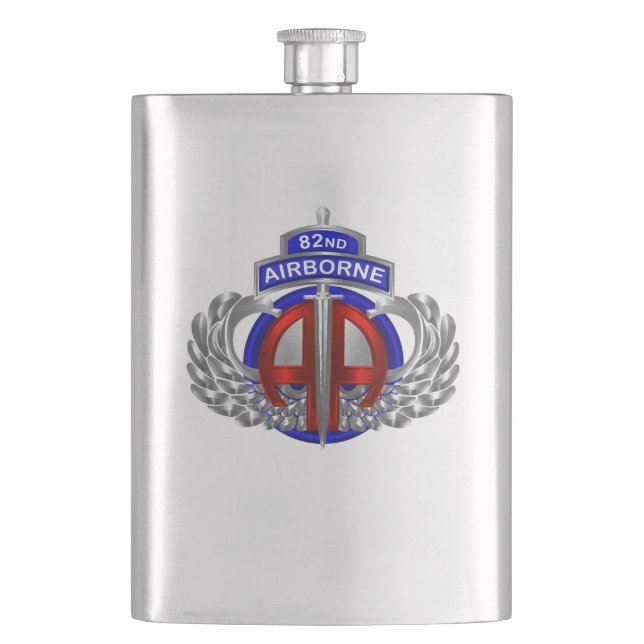 82nd Airborne Division Dagger Design Flask (Front)