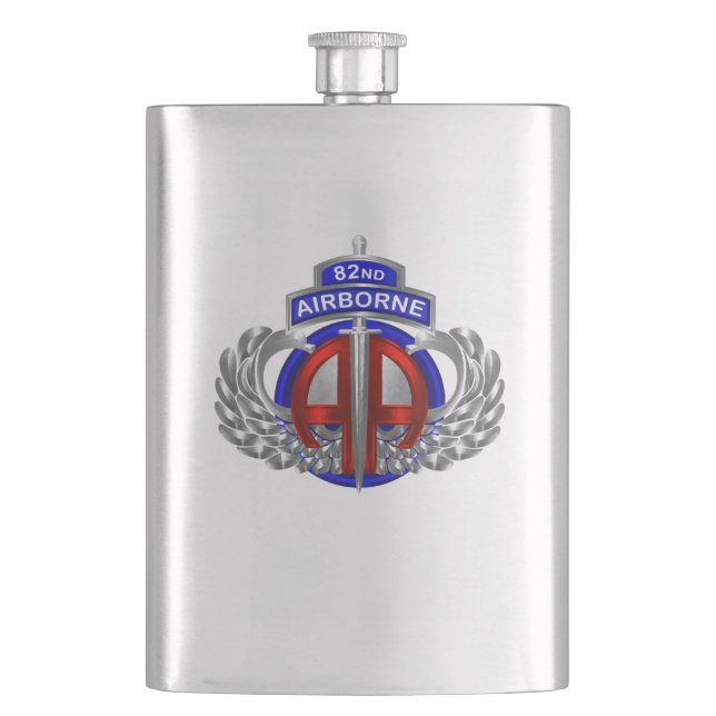 82nd Airborne Division Dagger Design  Flask (Front)