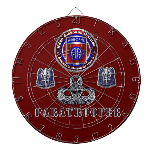 82nd Airborne Division  Dart Board (Front)