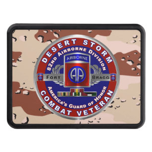 82nd Airborne Division Desert Storm Veteran Hitch Cover