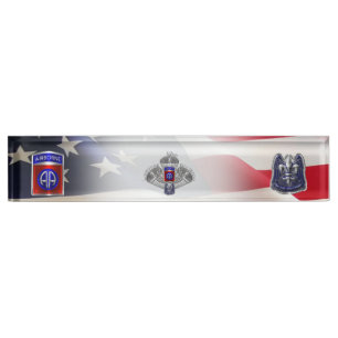 82nd Airborne Division  Desk Name Plate