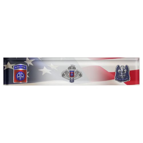 82nd Airborne Division  Desk Name Plate