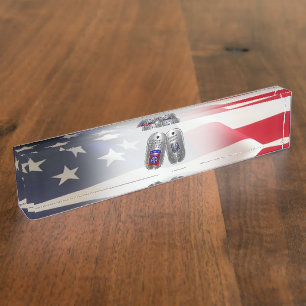 82nd Airborne Division  Desk Name Plate