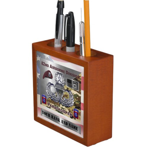 82nd Airborne Division  Desk Organizer