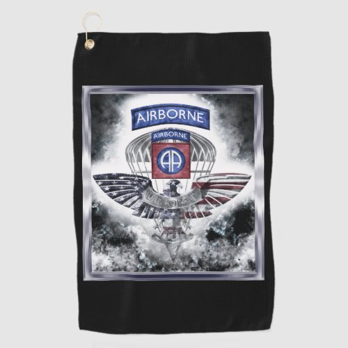 82nd Airborne Division Explosive Design Golf Towel
