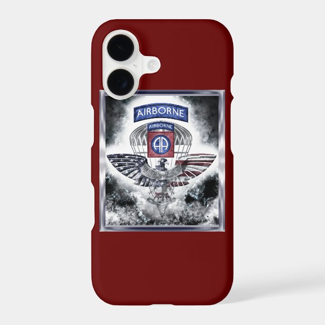 82nd Airborne Division Explosive Design Iphone Case (Back)