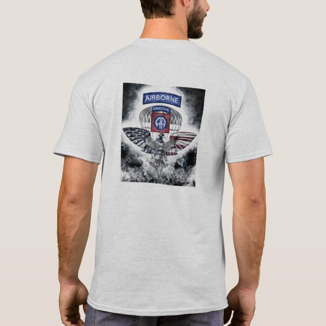 82nd Airborne Division Explosive Design T-Shirt (Back)