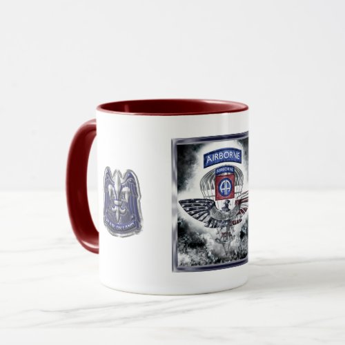 82nd Airborne Division Explosive Framed Design Mug