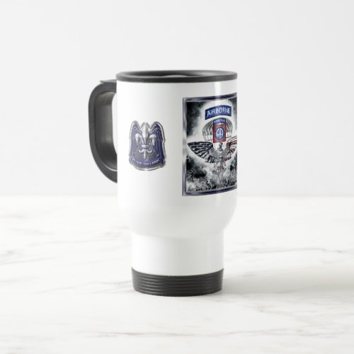 82nd Airborne Division Explosive Framed Design Travel Mug