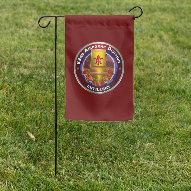 82nd Airborne Division Field Artillery Brigade Garden Flag (In SItu)