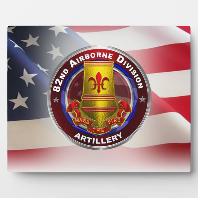 82nd Airborne Division Field Artillery Brigade Plaque (Front)