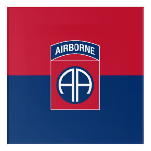 82nd Airborne Division Flag Military Veteran Acrylic Print