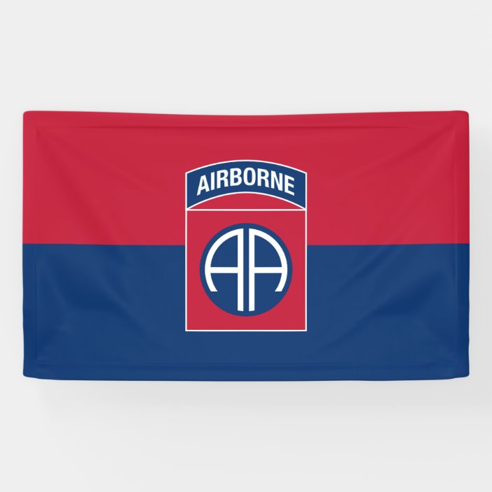 82nd Airborne Division Flag Military Veteran Banner | Zazzle.com