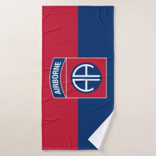 82nd Airborne Division Flag Military Veteran Bath Towel