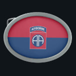 82nd Airborne Division Flag Military Veteran Belt Buckle<br><div class="desc">82nd Airborne Division Insignia Military Veteran Infantry Patch. Great gift for military veteran, gift for American patriot, gift for paratroopers, gift for 82nd Airborne Division veteran.</div>