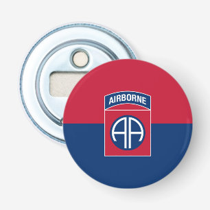 82nd Airborne Division Flag Military Veteran Bottle Opener