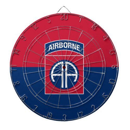 82nd Airborne Division Flag Military Veteran Dart Board