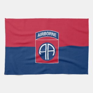 82nd Airborne Division Flag Military Veteran Kitchen Towel