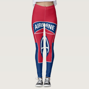 82nd Airborne Division Flag Military Veteran Leggings