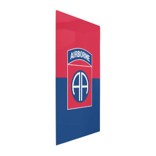 82nd Airborne Division Flag Military Veteran Metal Print