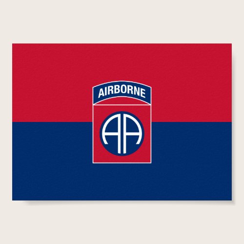 82nd Airborne Division Flag Military Veteran Poster