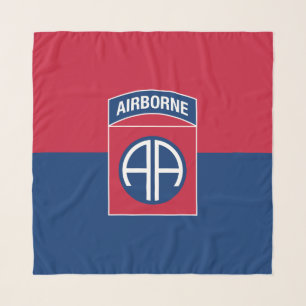 82nd Airborne Division Flag Military Veteran Scarf