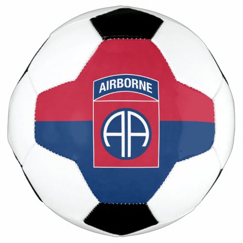 82nd Airborne Division Flag Military Veteran Soccer Ball