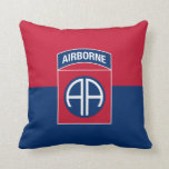 82nd Airborne Division Flag Military Veteran Throw Pillow