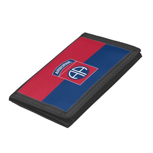 82nd Airborne Division Flag Military Veteran Trifold Wallet