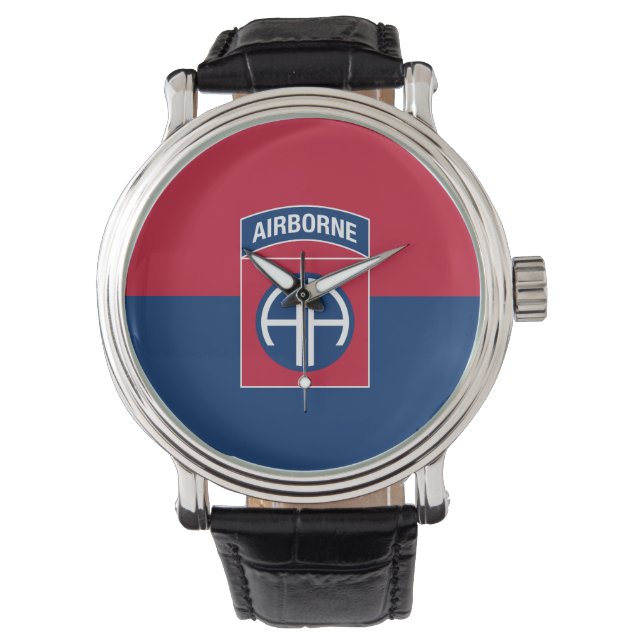 82nd Airborne Division Flag Military Veteran Watch (Front)