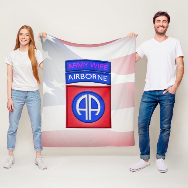 82nd Airborne Division  Fleece Blanket (In Situ)