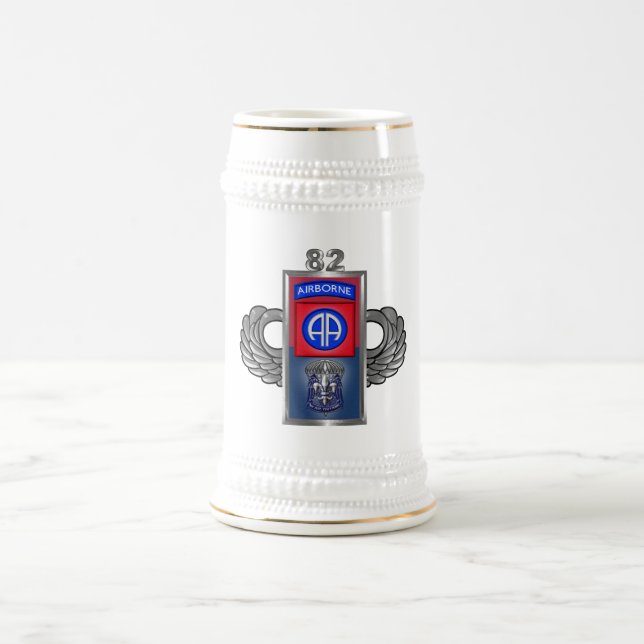 82nd Airborne Division - Fort Bragg Beer Stein (Center)