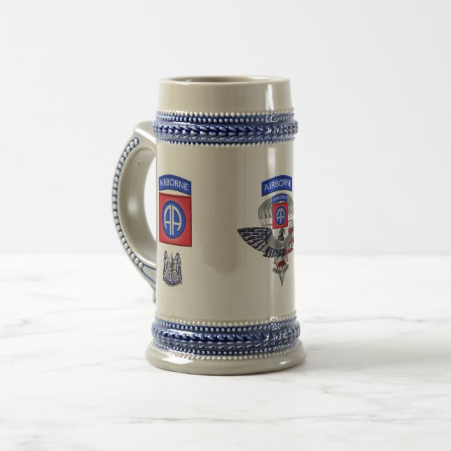 82nd Airborne Division - Fort Bragg Beer Stein (Front Left)