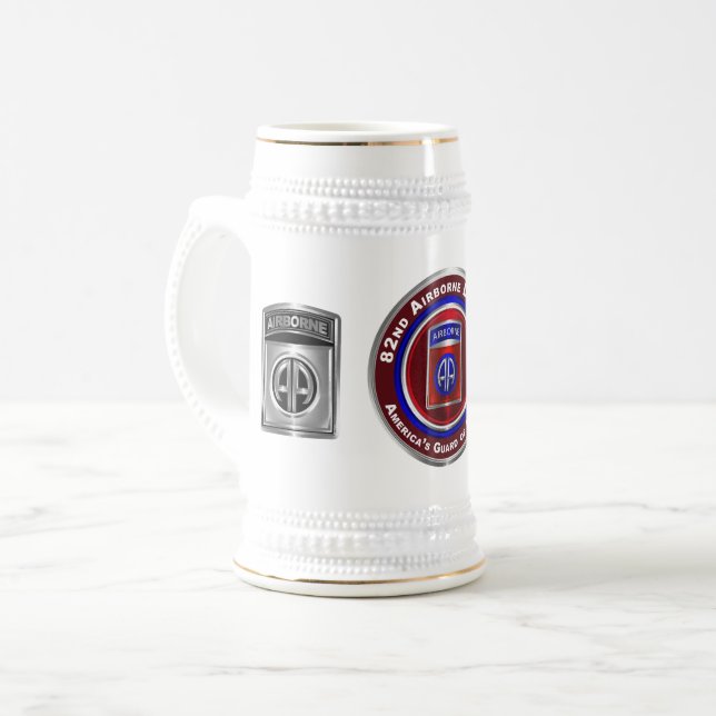 82nd Airborne Division - Fort Bragg Beer Stein (Front Left)